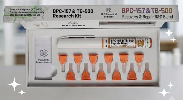 BPC-157 & TB-500 40mg Blend - Lab-Tested Research Peptide for UK Laboratories BPC-157 and TB-500 40mg blend UK research peptide R&D Only lab-tested Wolverine Stack