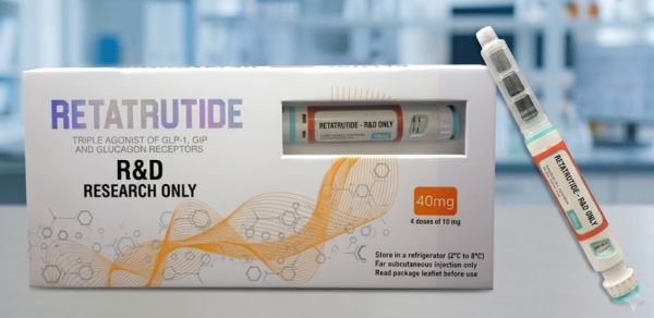 Retatrutide 40mg - Lab-Tested Research Peptide for UK Laboratories Retatrutide 40mg UK research peptide R&D Only lab-tested triple-agonist